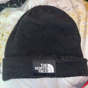 North Face Dock Worker Recycled Knit Beanie in TNF Black